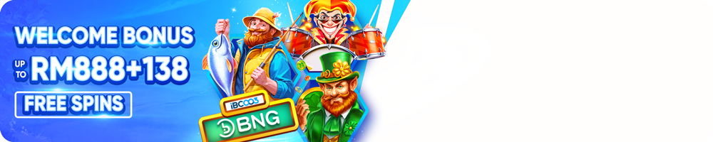 WELCOME BONUS FREE SPIN UP TO RM 888+138 FREE SPINS